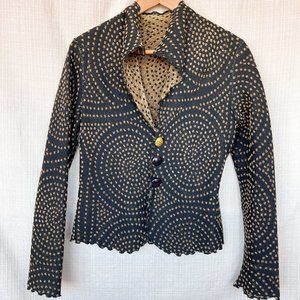 Vintage Beluva San Francisco Eclectic Chenille Knit Cardigan Jacket Fun …